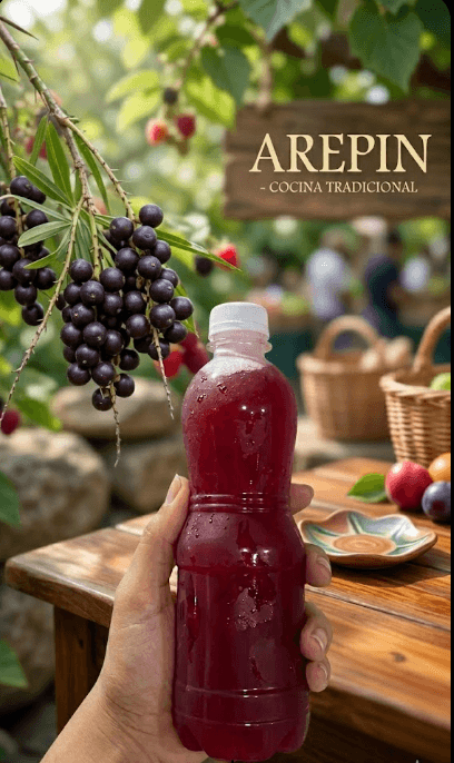 Vaso de jugo de corozo de 400 ml en AREPIN Maicao